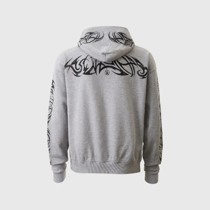 Hellstar Tribal Flame Logo Hoodie Back
