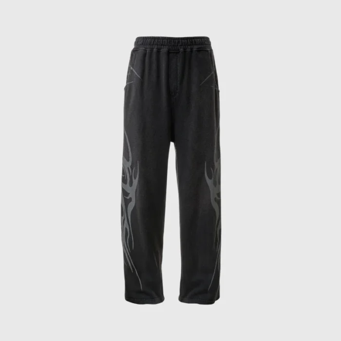 Hellstar Tribal Flame Sweatpants black
