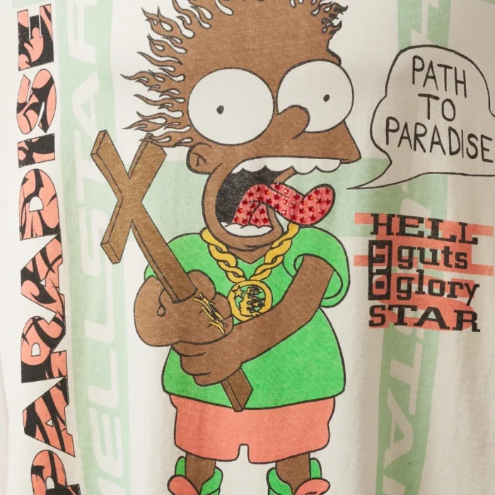Hellstar Cartoon Cross T-Shirt Closeup
