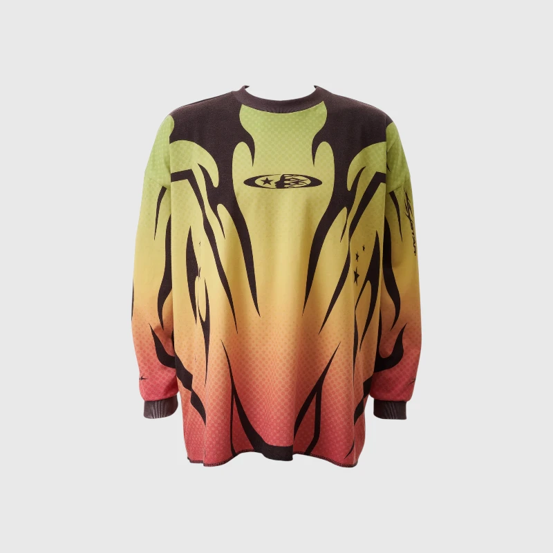 Hellstar Moto Longsleeve Jersey yellow