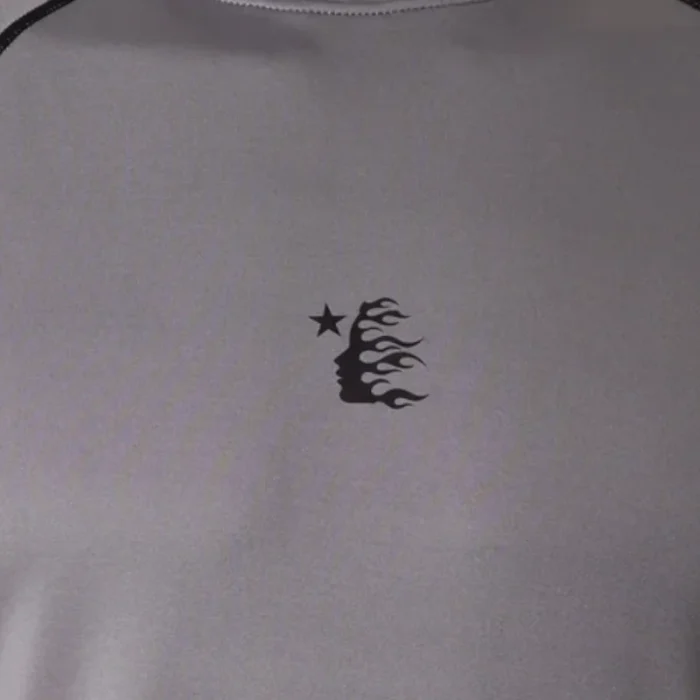 Hellstar Mockneck Compression T-Shirt grey