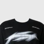 Hellstar Blur T-Shirt Closeup Black
