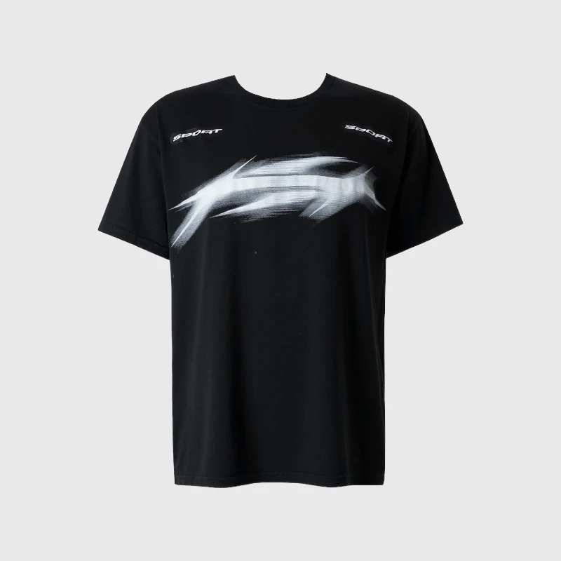 Hellstar Blur T-Shirt Black Front