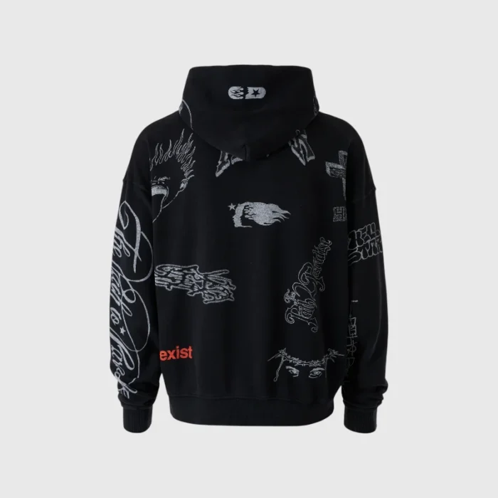 Hellstar Graffiti Hoodie Back