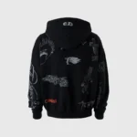 Hellstar Graffiti Zip-Up Hoodie Back