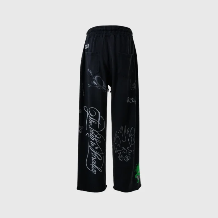 Hellstar Graffiti Hidden Pocket Sweatpants black
