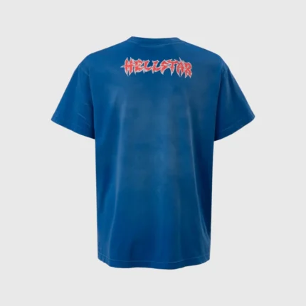 Hellstar Metal Logo T-Shirt blue