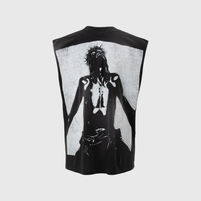 Hellstar As Above So Below Cutoff Vest Black
