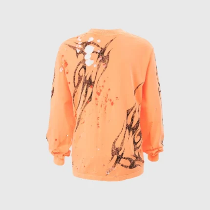 Hellstar Tribal Long Sleeve Shirt orange