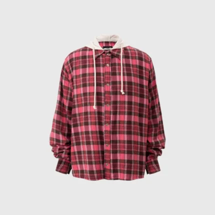 Hellstar Plaid Button-Up Hoodie