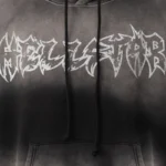 Hellstar Stars Shine Graffiti Hoodie Grey