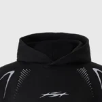 Hellstar P2P Hype Flight Hoodie Closeup Black