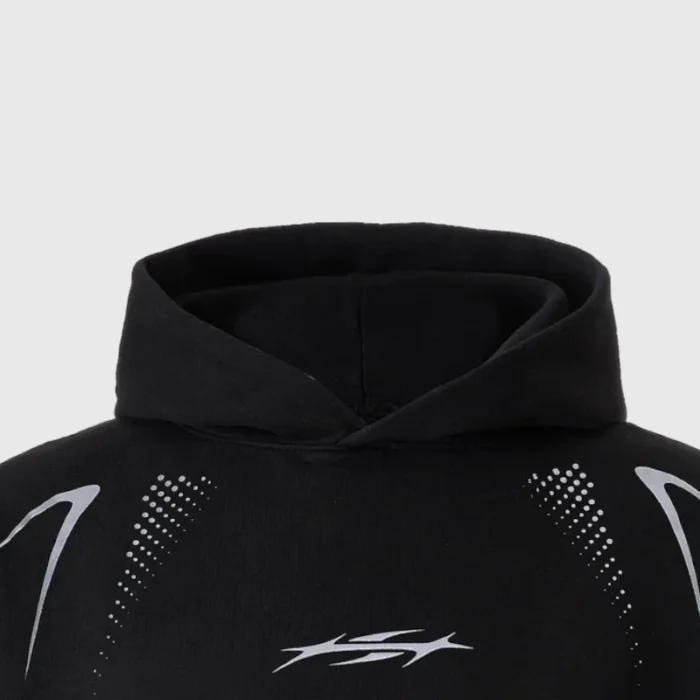 Hellstar P2P Hype Flight Hoodie Closeup Black