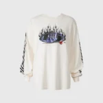 Hellstar Blue Flame Long Sleeve Shirt