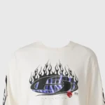 Hellstar Blue Flame Long Sleeve Shirt