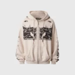 Hellstar Moshpit Zip-Up Hoodie Front
