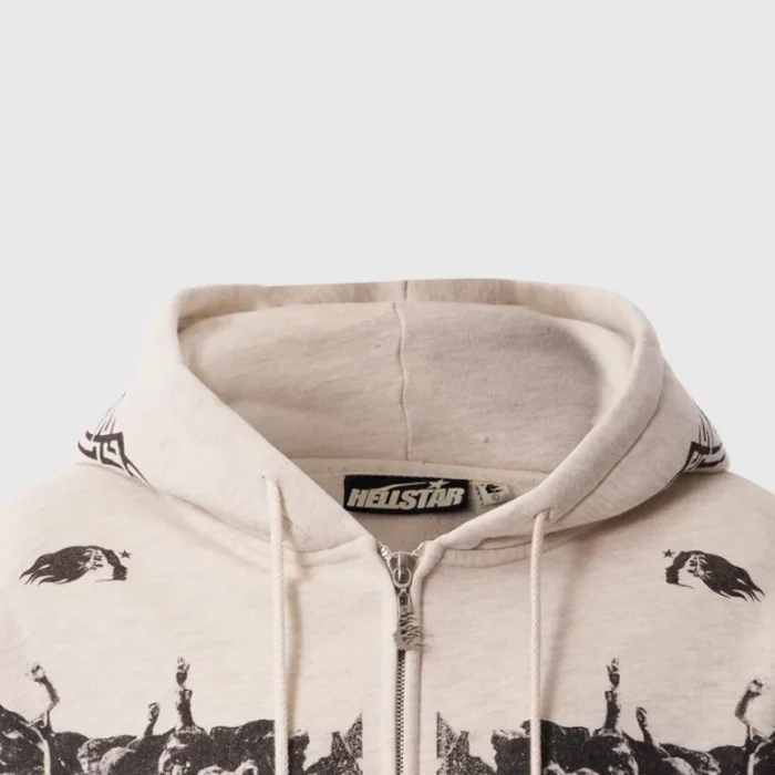 Hellstar Moshpit Zip-Up Closeup Hoodie