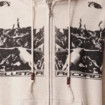 Hellstar Moshpit Zip-Up Hoodie Closeup
