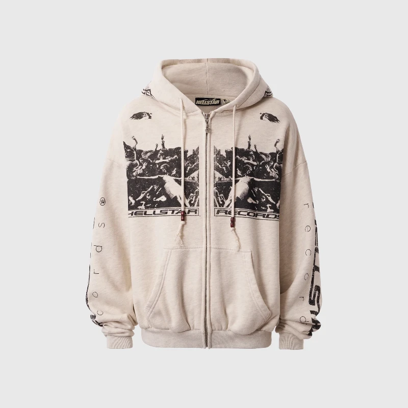 Hellstar Moshpit Zip-Up Hoodie Front