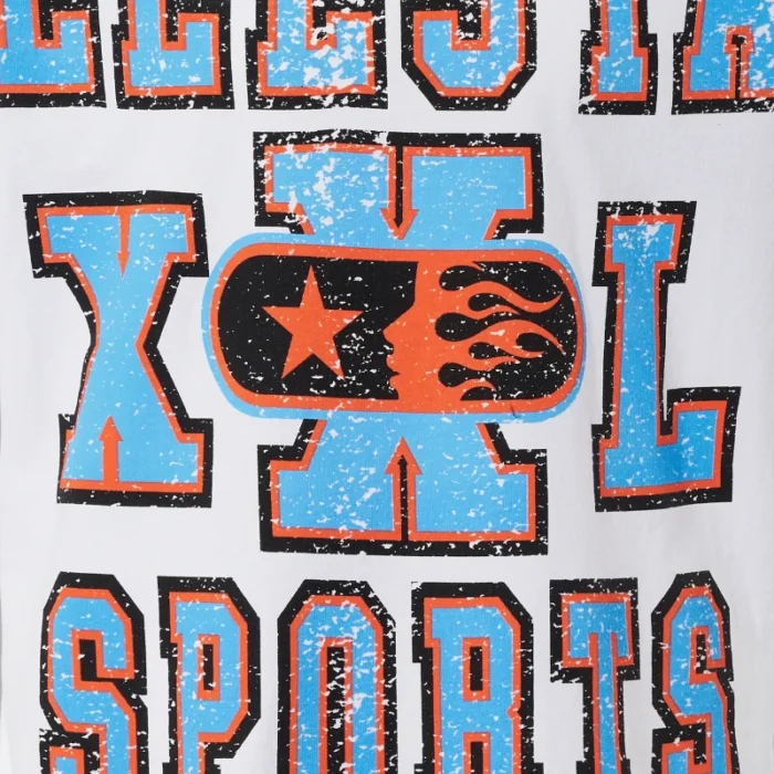 Hellstar Oversized Print XXL Sports T-Shirt white