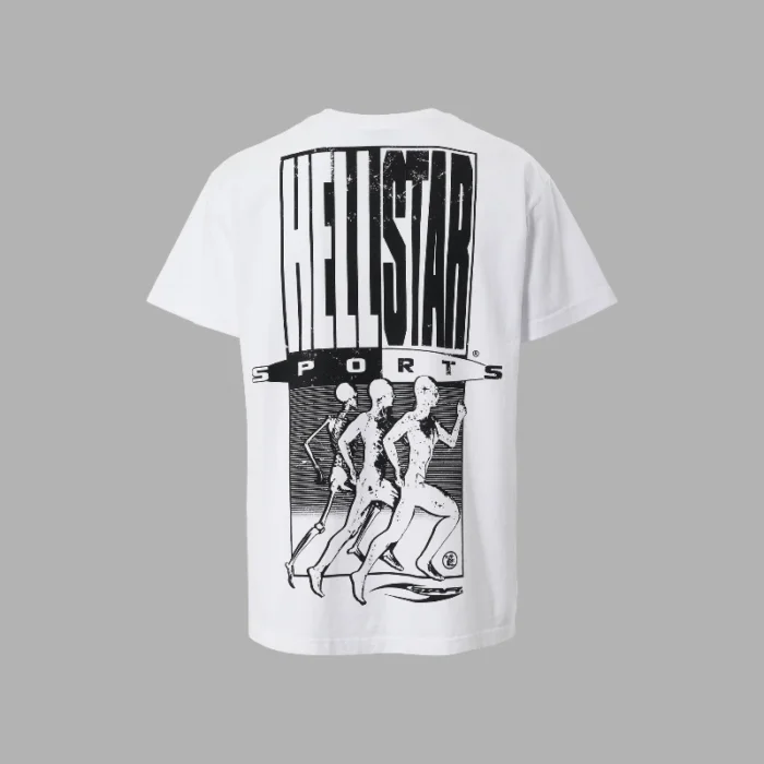 Hellstar Oversized Print XXL Sports T-Shirt white