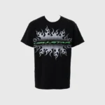 Hellstar Gradient Flame Sports Logo T-Shirt Black