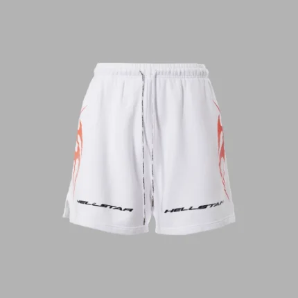 Hellstar Tribal Fame White Shorts