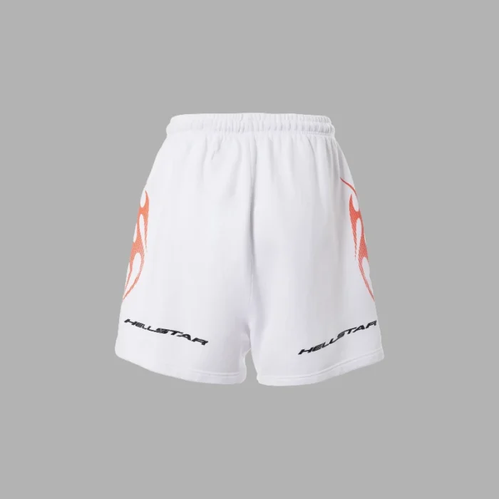 Hellstar Tribal Fame White Shorts
