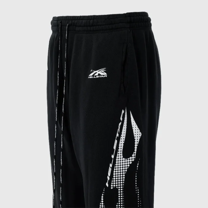 Hellstar Gradient Black Flame 3/4 Shorts