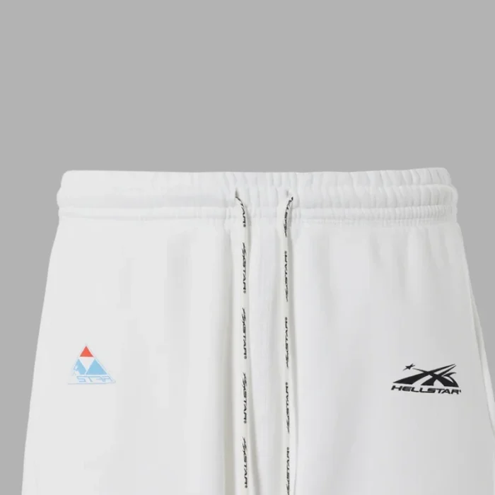 Hellstar Gradient White Flame 3/4 Shorts