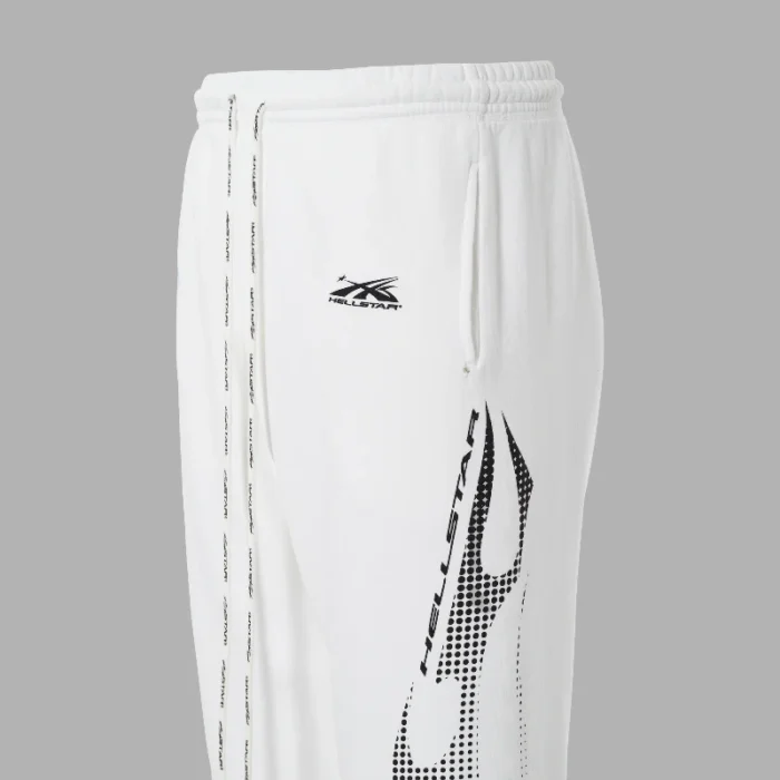 Hellstar Gradient White Flame 3/4 Shorts