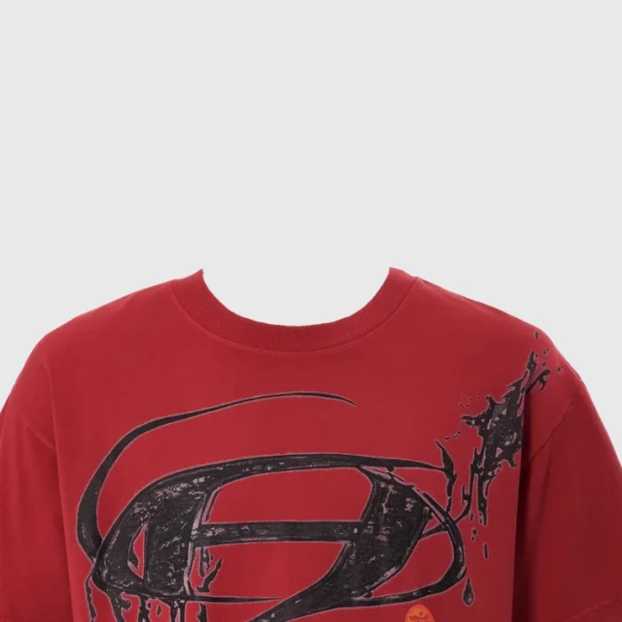 Hellstar Oval H Logo Red T-Shirt