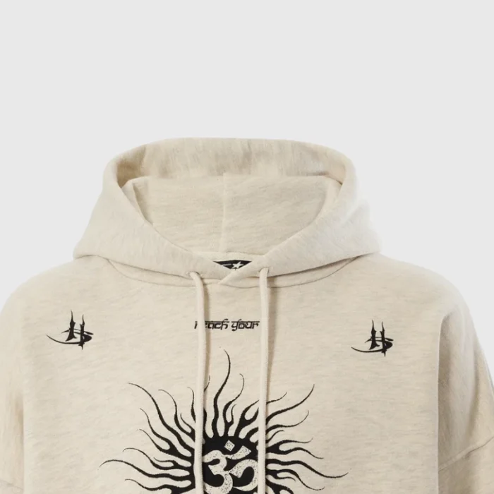 Hellstar Oatmeal Colored Studios Hoodie