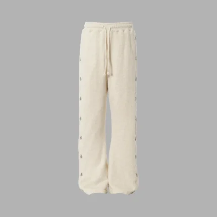 Hellstar Oatmeal Snap Sweatpants
