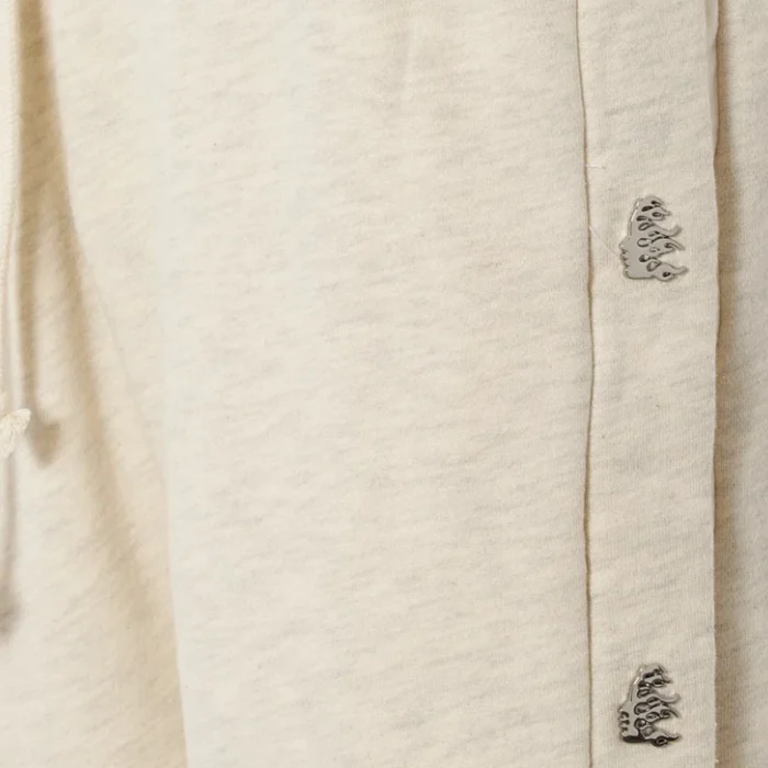 Hellstar Oatmeal Snap Sweatpants offwhite