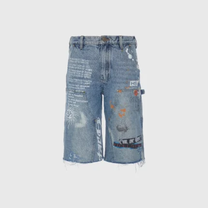 Hellstar Scribble Carpenter Denim Short