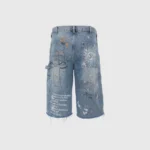 Hellstar Scribble Carpenter Denim Short