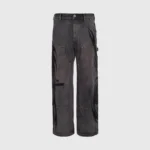 Hellstar Black Denim Ripped Pants