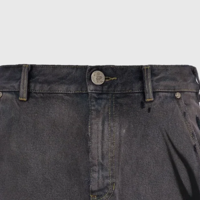 Hellstar Denim Black Ripped Pants