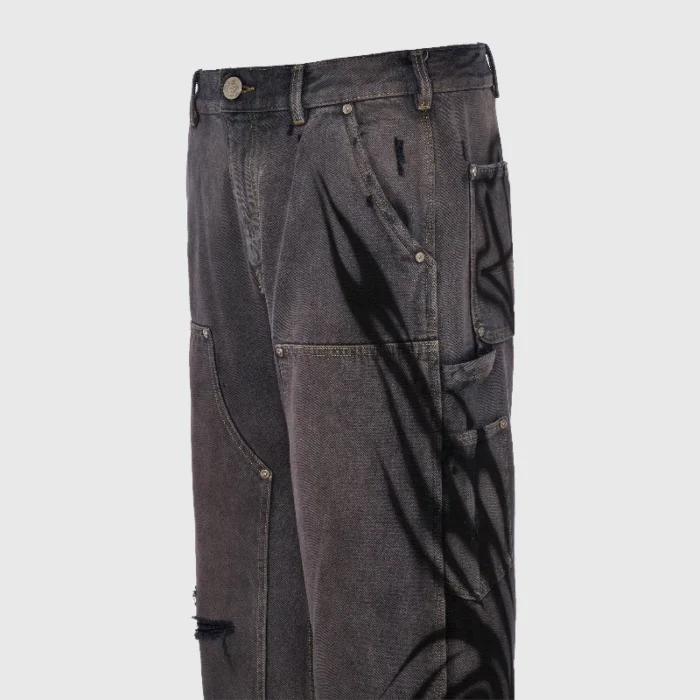 Hellstar Denim Black Pants Ripped