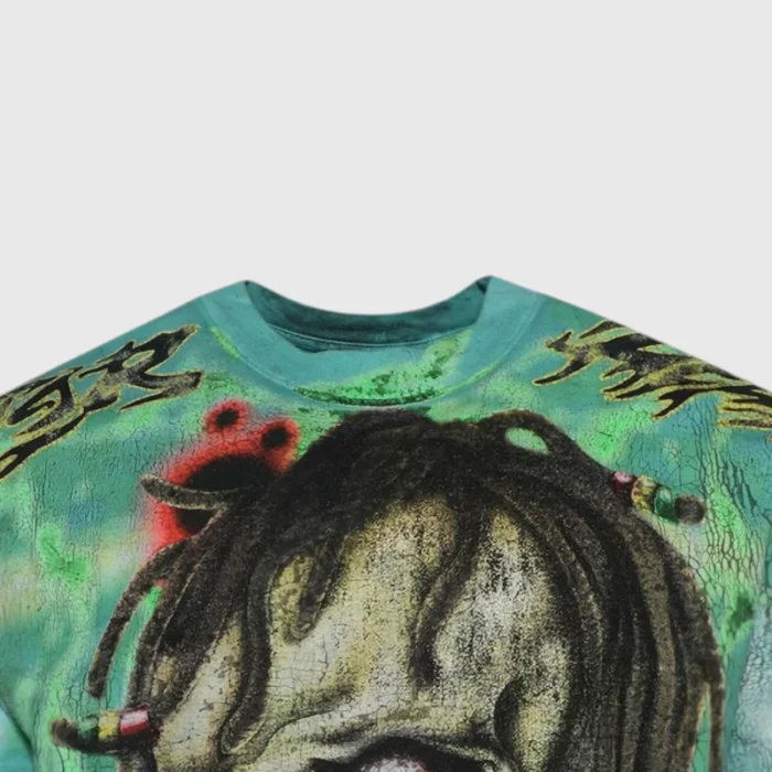 Hellstar Rasta Skull Tye-Dye T-Shirt