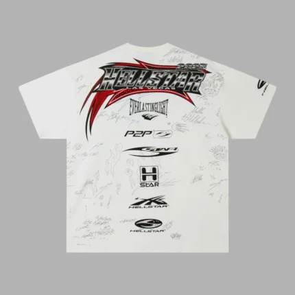 Hellstar White Nascar Tee
