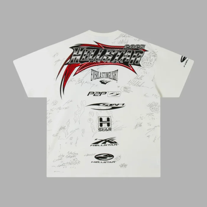 Hellstar White Nascar Tee