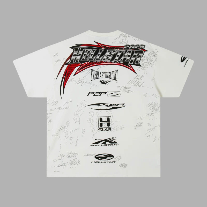 Hellstar White Nascar Tee