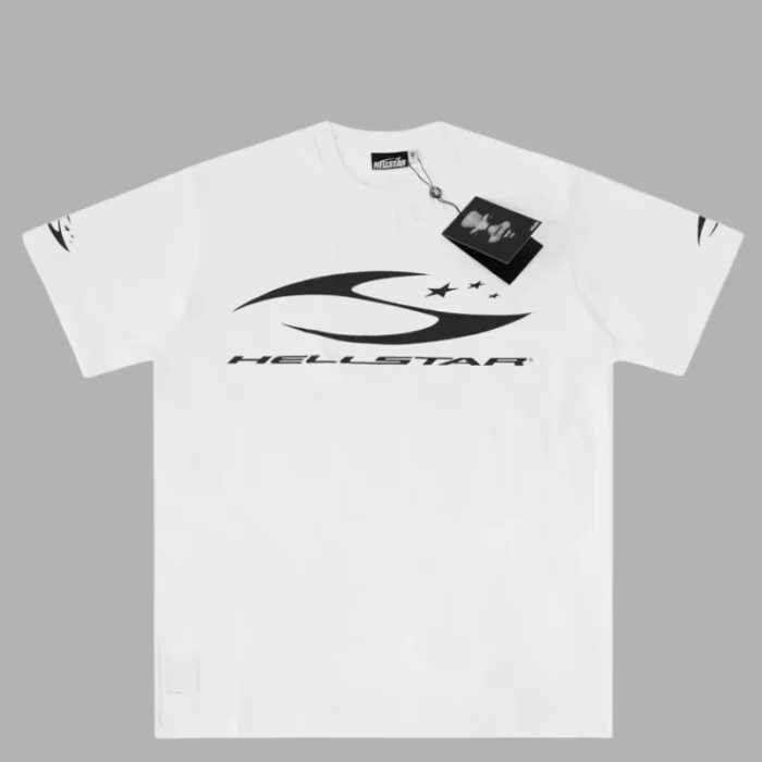 Hellstar H Cursive Logo T-shirt White