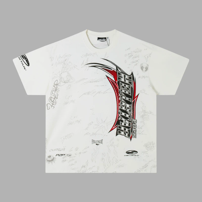 Hellstar White Nascar Tee