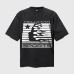 Hellstar Flame Tribal Motion T-shirt Balck