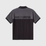 H-D Essential Bar & Shield Black Blocked Polo