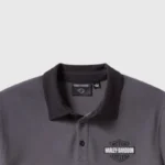H-D Essential Bar & Shield Black Blocked Polo