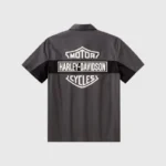 H-D Essential Grey Blocked Mechanics Shirt